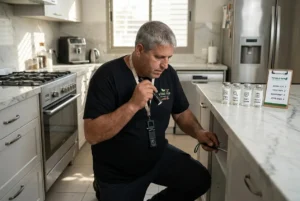 אינפוגרפיקה המציגה 4-5 שלבים מרכזיים בתהליך ההדברה, עם אייקונים ותיאור קצר לכל שלב.