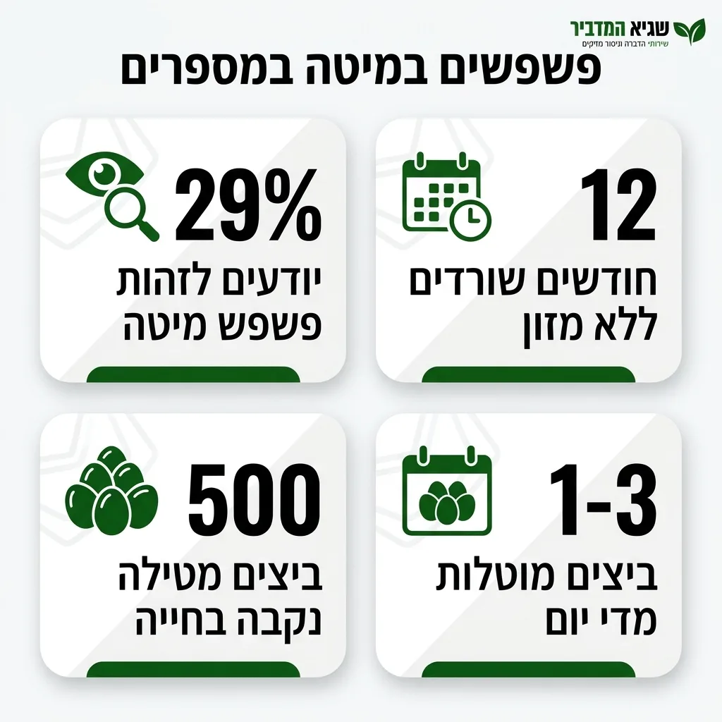 אינפוגרפיקה — פשפשים במיטה במספרים: יודעים לזהות פשפש מיטה, חודשים שורדים ללא מזון, ביצים מטילה נקבה בחייה, ביצים מוטלות מדי 